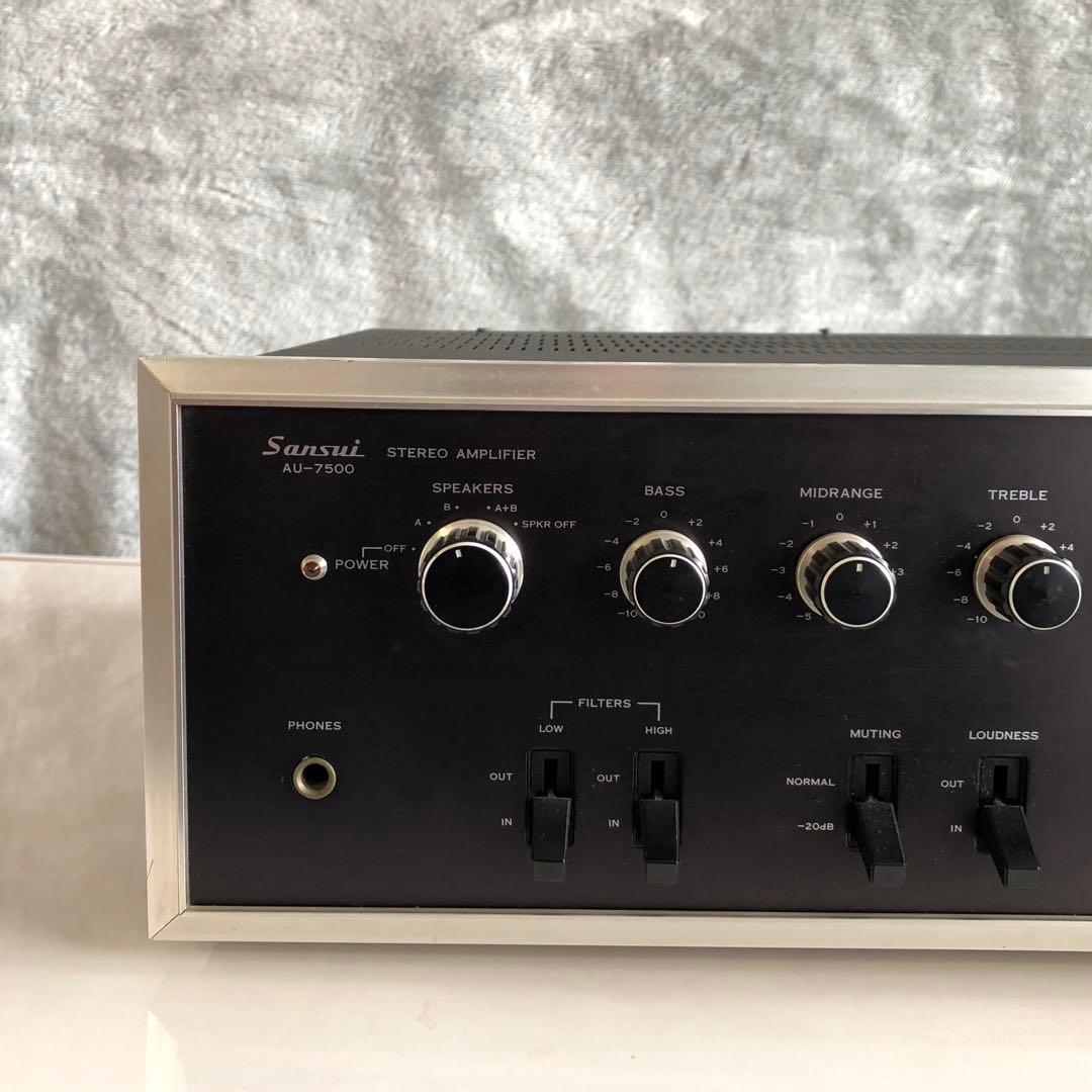 Sansui AU-7500 プリメインアンプ 通電は確認済み - メルカリ