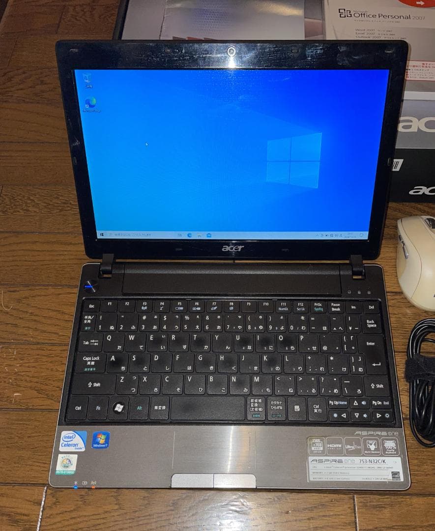 ACER Aspire One ノートパソコン753－N32C/K 中古