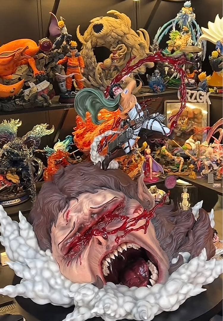 進撃の巨人 リヴァイ・アッカーマン 兽の巨人 フィギュア ガレージ