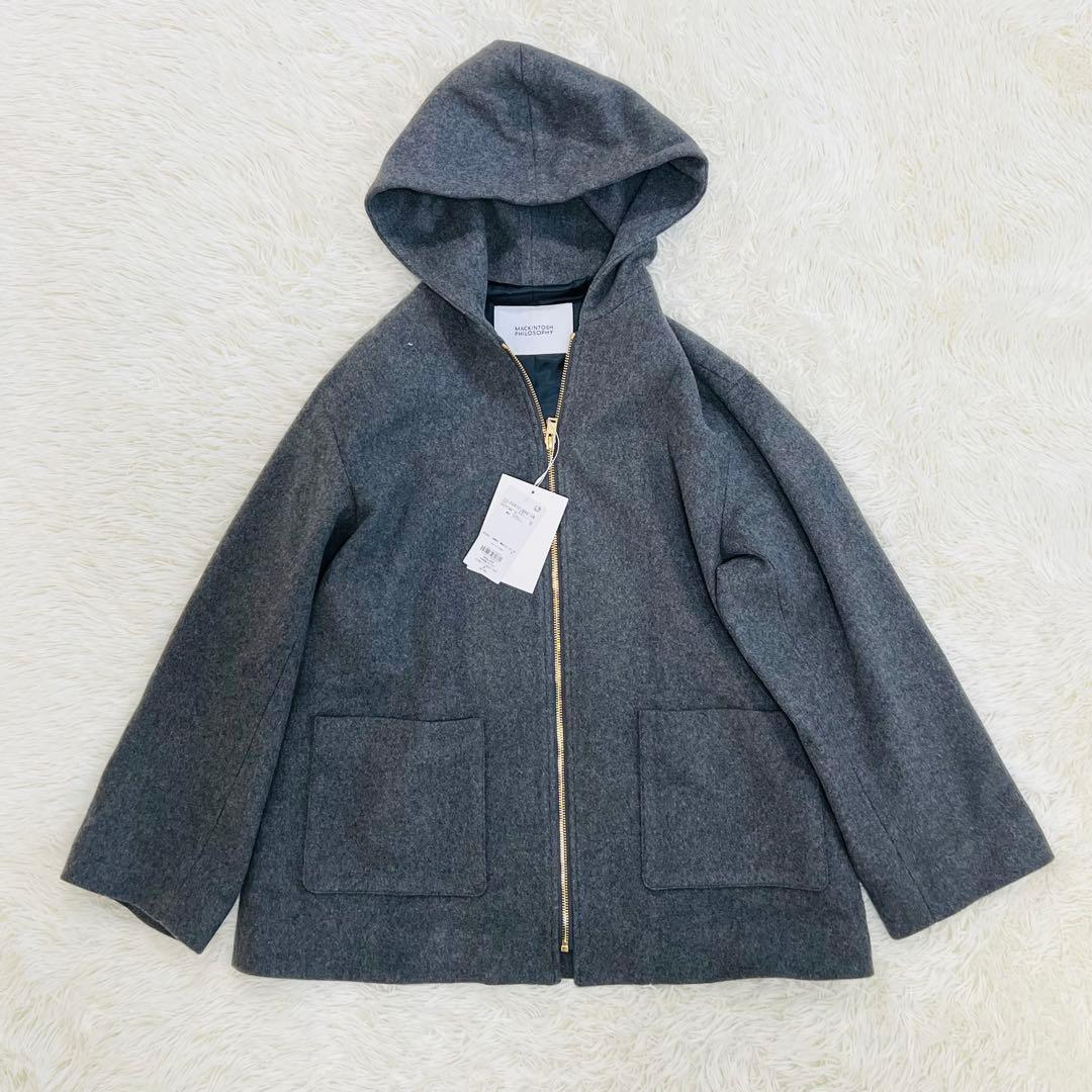 新品タグ　25aw マッキントッシュフィロソフィー　ショートビーバーフードコート ショートビーバーフードコート(コート)｜MACKINTOSH PHILOSOPHY