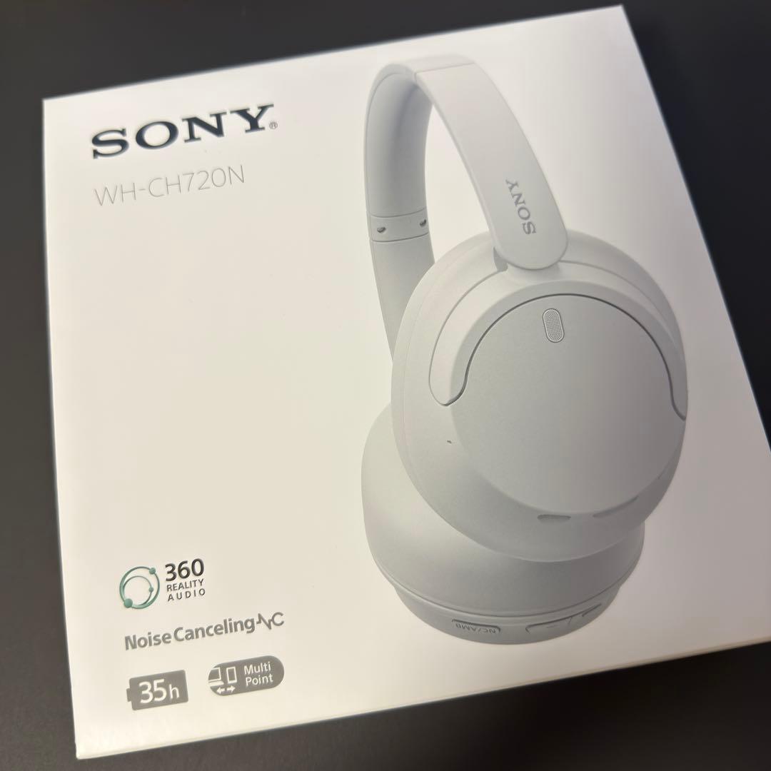 【SONY】ソニー ワイヤレスヘッドホン WH-CH720N ホワイト ソニー SONY ブルートゥースヘッドホン ホワイト［リモコン・マイク
