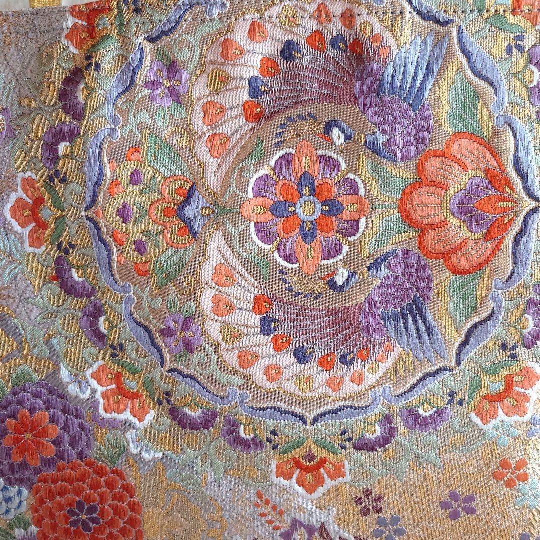 専用 正絹 袋帯 リメイクA4 蓋付き2点おまとめ