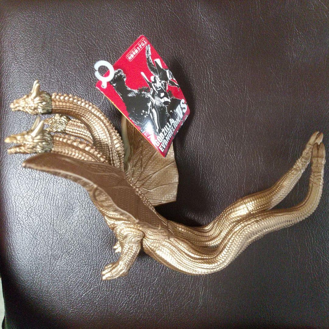 USJ限定 キングギドラ ソフビ ムービーモンスターシリーズ USJ限定、完全新規ソフビのキングギドラ（ゴジラ対エヴァンゲリオン版