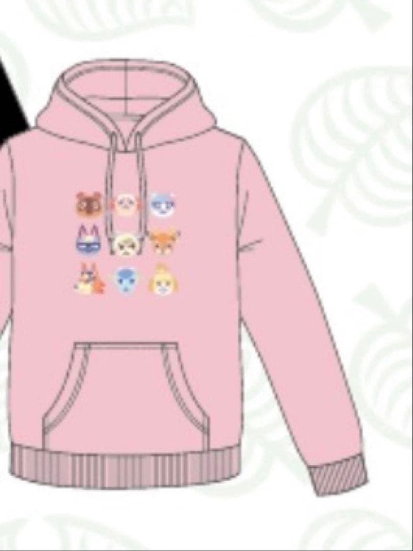 あつまれどうぶつの森 パーカー 集合 新品 Lサイズ ピンク あつ森