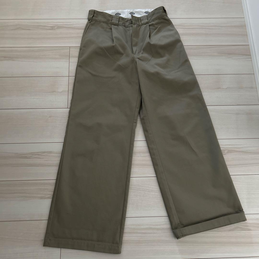 ok.soon Dickiesコラボチノパンツ ok.soon×dickies wide chino pants (black) | ok.soon