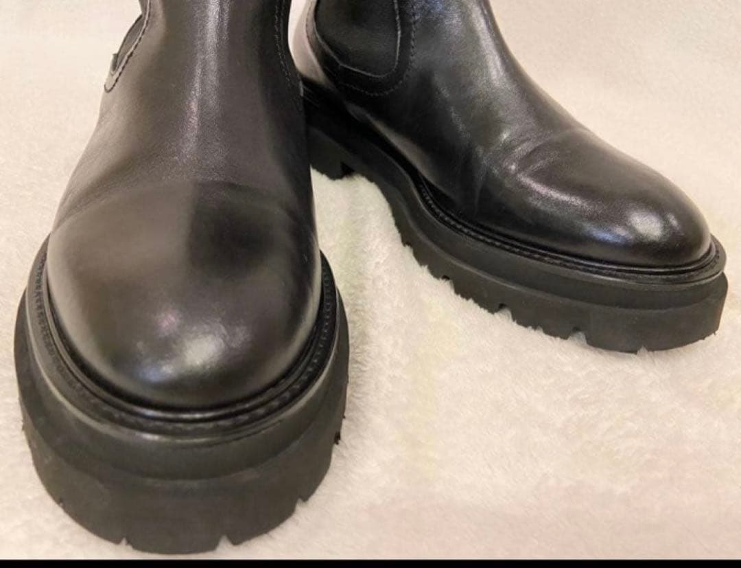 定価39,600円PASCUCCI 別注チェルシーブーツ36ブラックベイクルーズ