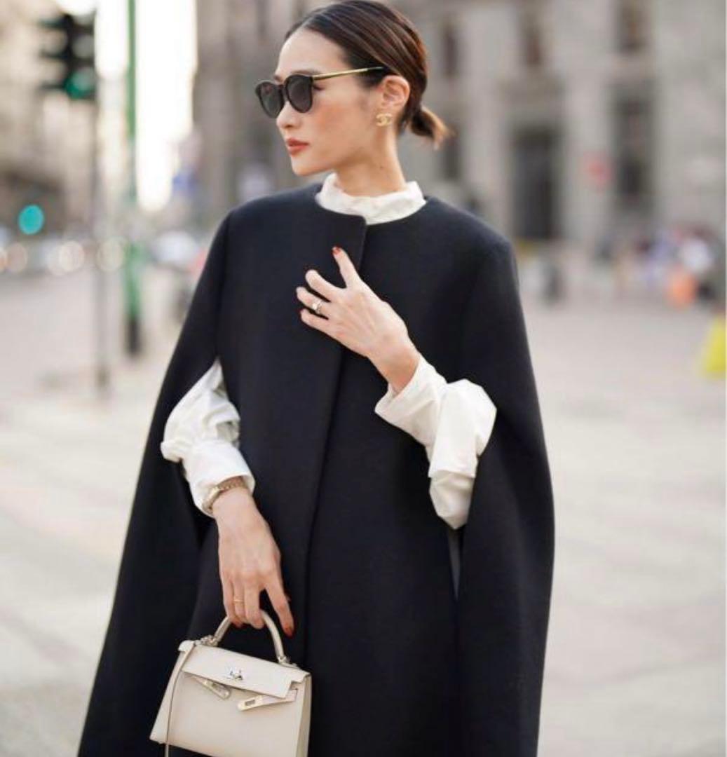 ellieケープコート♡ブラック - メルカリ