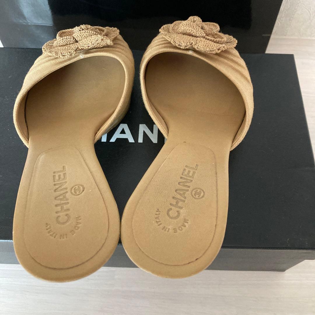 専用です！ シャネル ミュールー カメリア ココマーク6 デパート購入