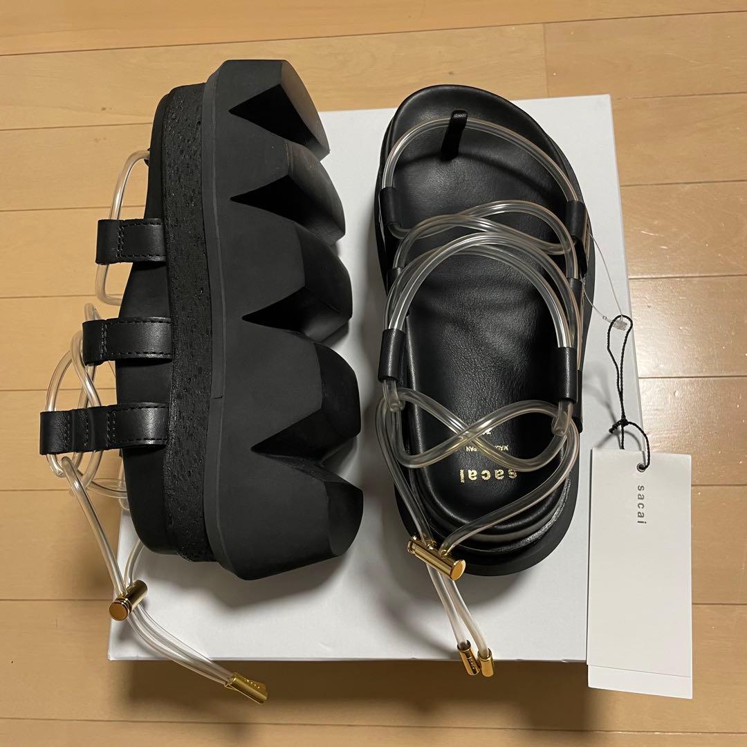 【新品未使用】sacai COWHIDEクリアチューブ厚底サンダル 36 SACAI / Treck Slides サンダル｜ESTNATION ONLINE STORE