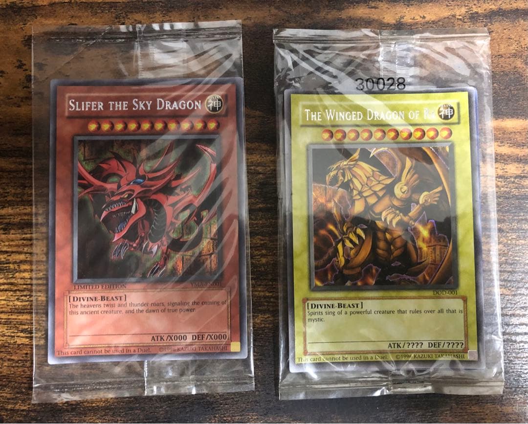 遊戯王 オシリスの天空竜 ラーの翼神竜 英語 未開封 シク プロモ