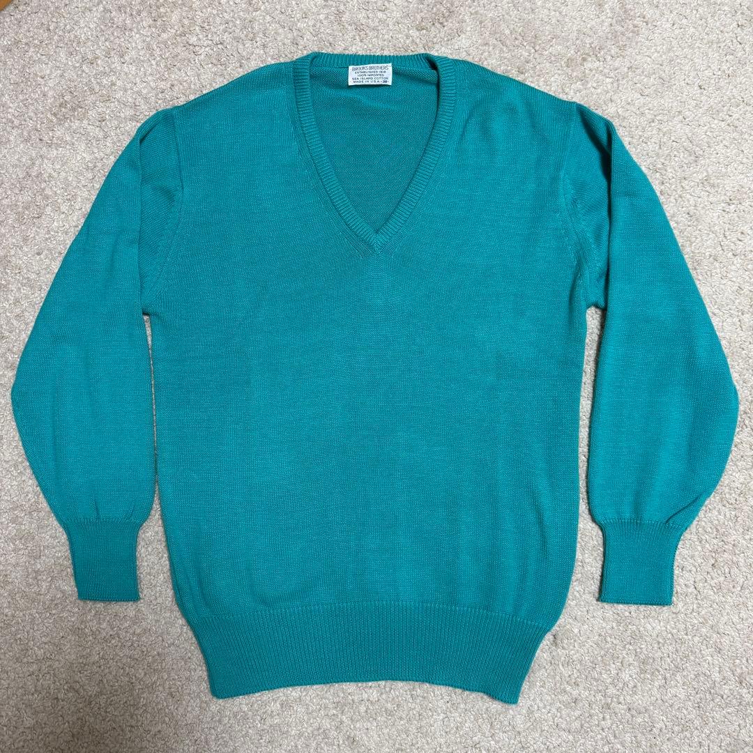 80s USA製 ブルックス シーアイランド綿Vネック 38 - メルカリ