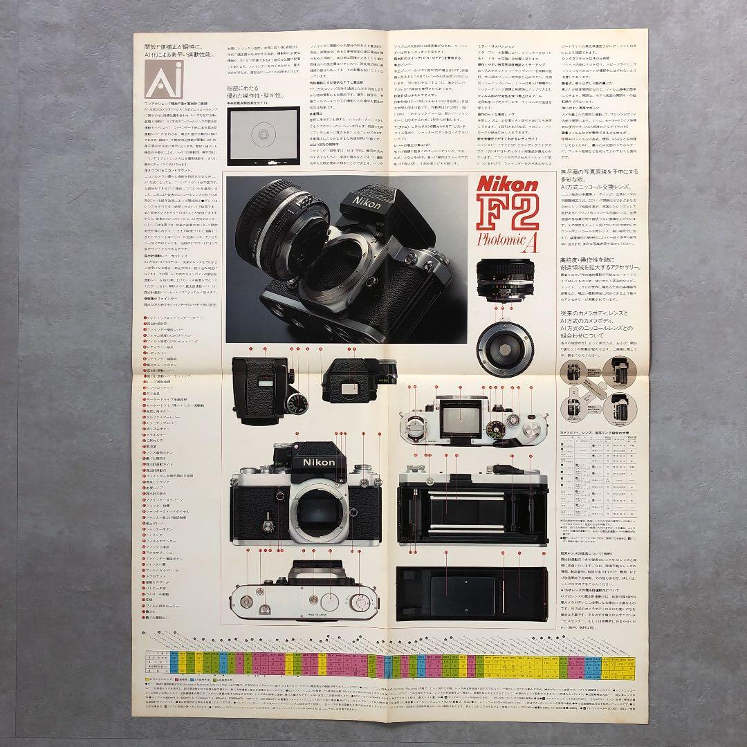 ニコン 一眼レフフィルムカメラ 最高峰 F2フォトミックA カタログ