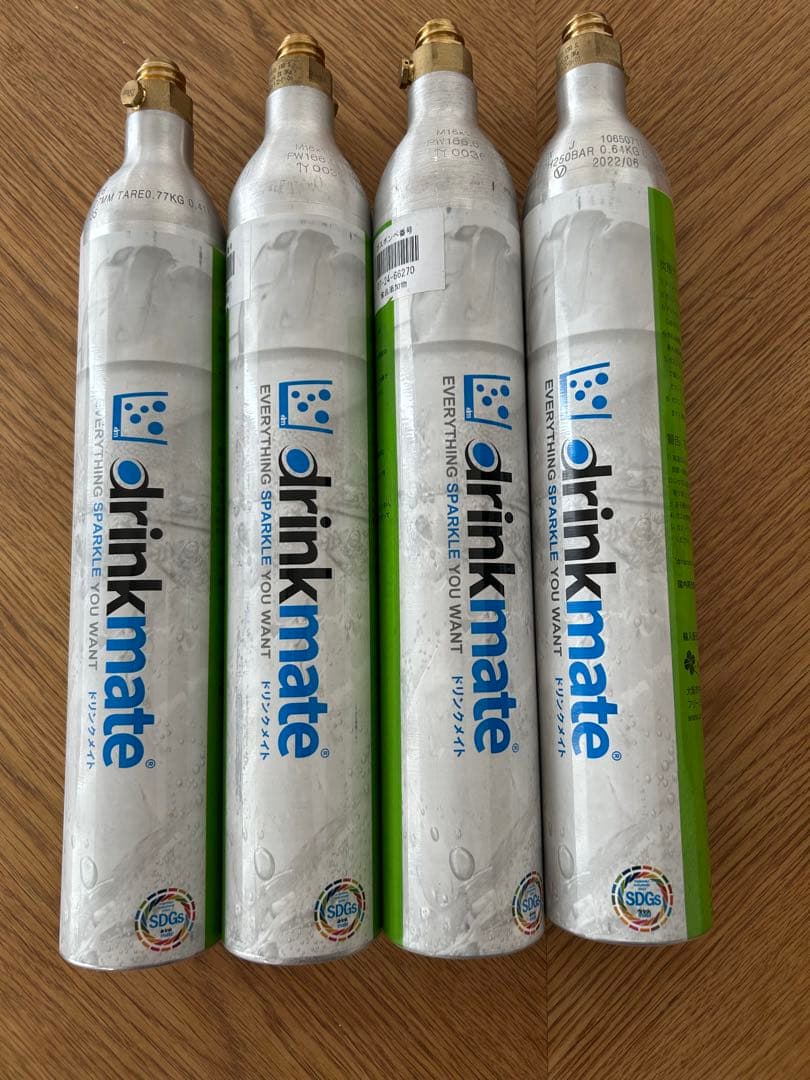 drinkmate 空炭酸ガスボンベ 4本セット - メルカリ