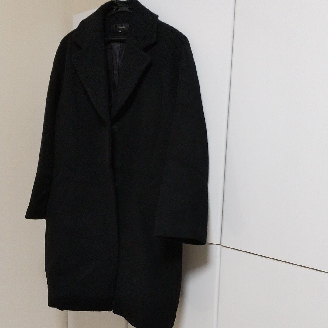 7-IDconcept ネイビーオーバーサイズ チェスターコート ロングコート