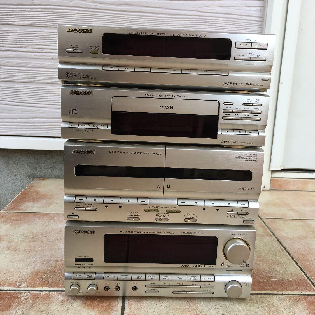 SANSUI/サンスイ システムコンポ AV-X77ほか - メルカリ