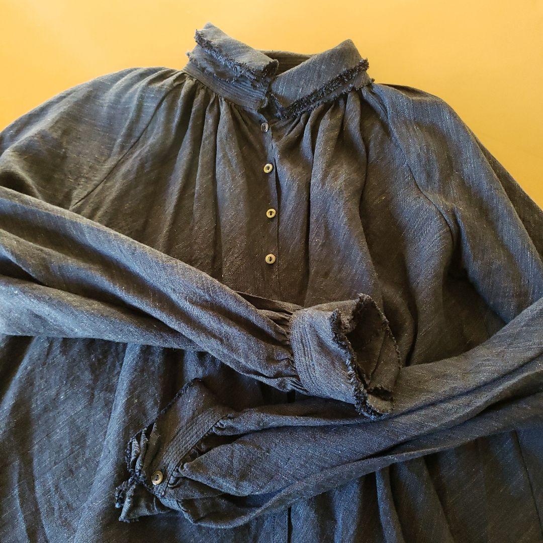 超美品　yunahica 　麻100％　ブラウス