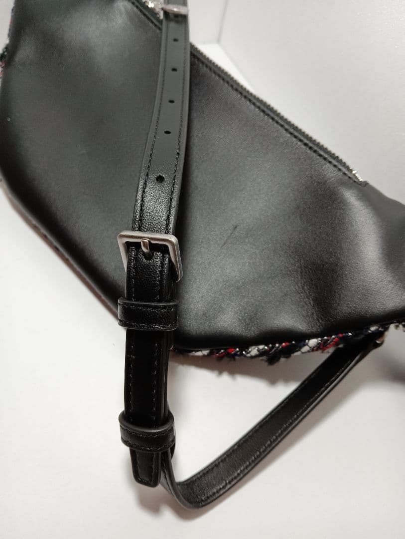 トリーバーチ 61482 FLEMING TWEED BAG ウエストバッグ - メルカリ