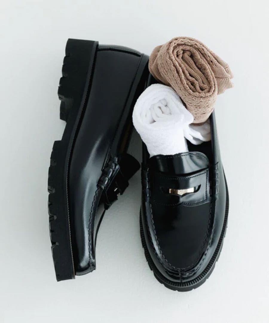 HARUTA（ハルタ）for SALON別注ガラス レザーローファー SALON adam et ropé(サロン アダム エ ロペ) / 【HARUTA（ハルタ） for