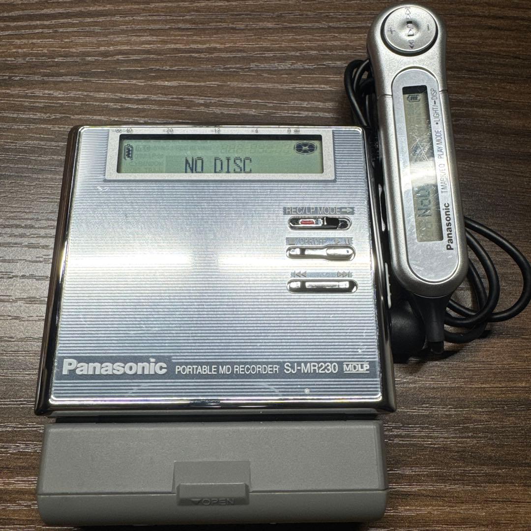 Panasonic ポータブルMDプレイヤー SJ-MR230 録音・再生 - メルカリ