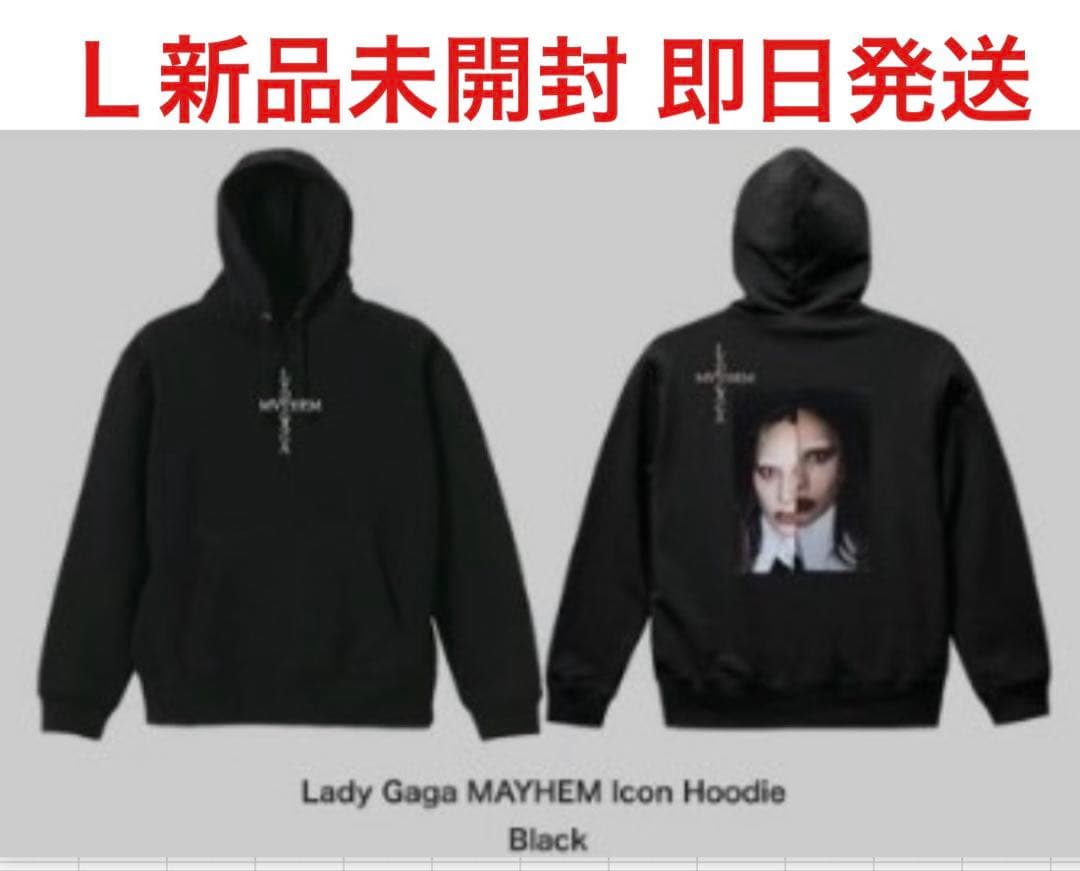 新品 LADY GAGA MAYHEM ポップアップ限定 フーディー 黒 Ｌ LADY GAGA MAYHEM ポップアップ限定 フーディー 黒M - メルカリ