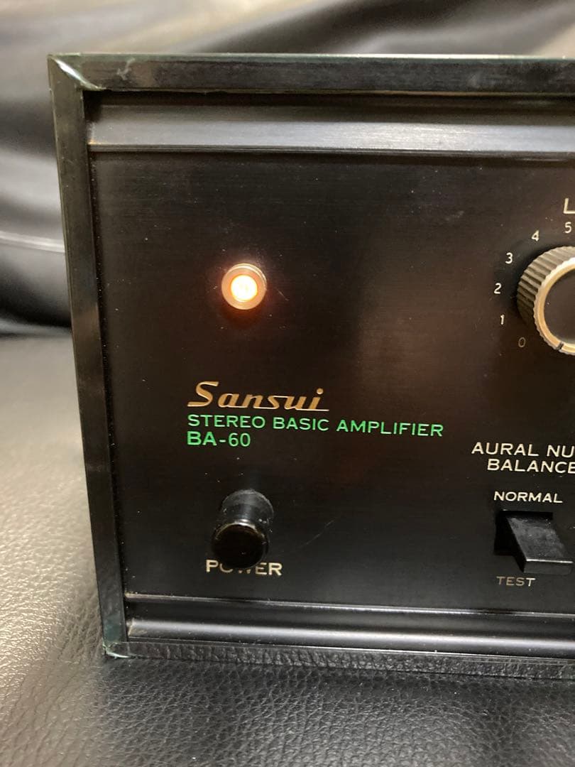SANSUI BA-60パワーアンプ 山水アンプ音出しOK - メルカリ