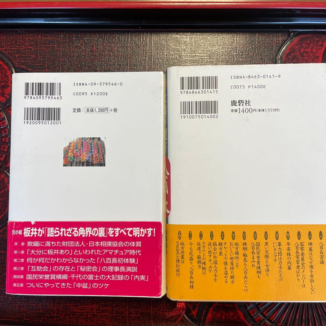 大相撲 暴露本 中盆/元小結 坂井圭介・八百長/元大鳴戸親方 帯付