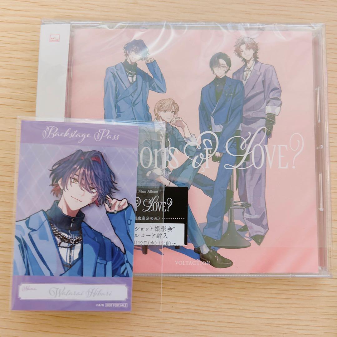 にじさんじ VOLTACTION 通常版 アニメイト 特典 ミニフォト 渡会雲雀