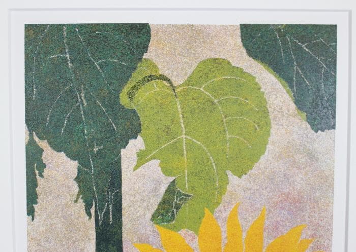 勝田幸男 ひまわり 粒画 セリグラフ 1988年 向日葵 - メルカリ