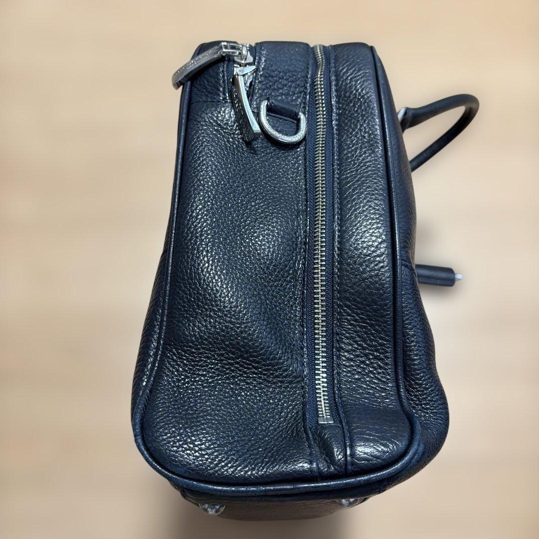 Maiden Voyageネイビー ブリーフバッグ2室タイプ ストラップ付