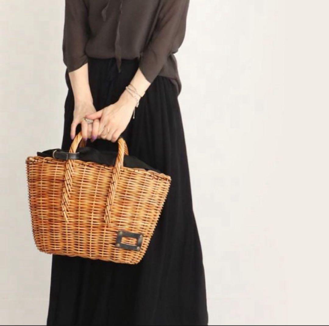 最終値下げ][極美品] エバゴス かごバッグ 完売品 ラビットファー