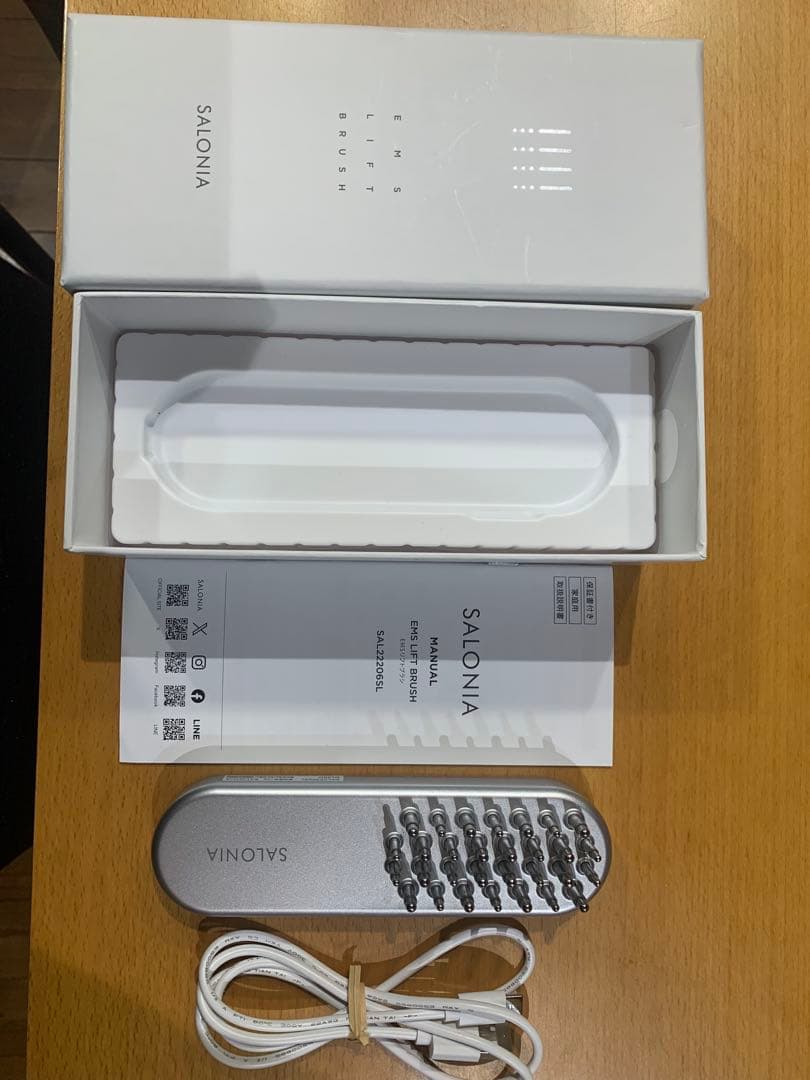 SALONIA EMSリフトブラシ 本体 Amazon.co.jp: SALONIA サロニア EMS リフトブラシ 電気ブラシ 美顔器