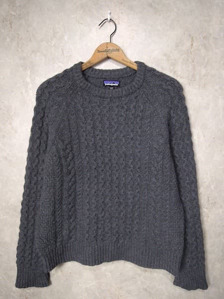 パタゴニア リサイクルウールブレンド ケーブルニット クルーネック