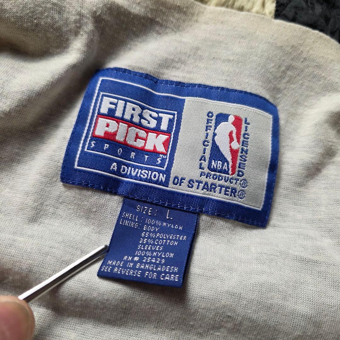 入手困難90sNBAバンクーバーグリズリーズナイロンジャケット刺繍ロゴ短