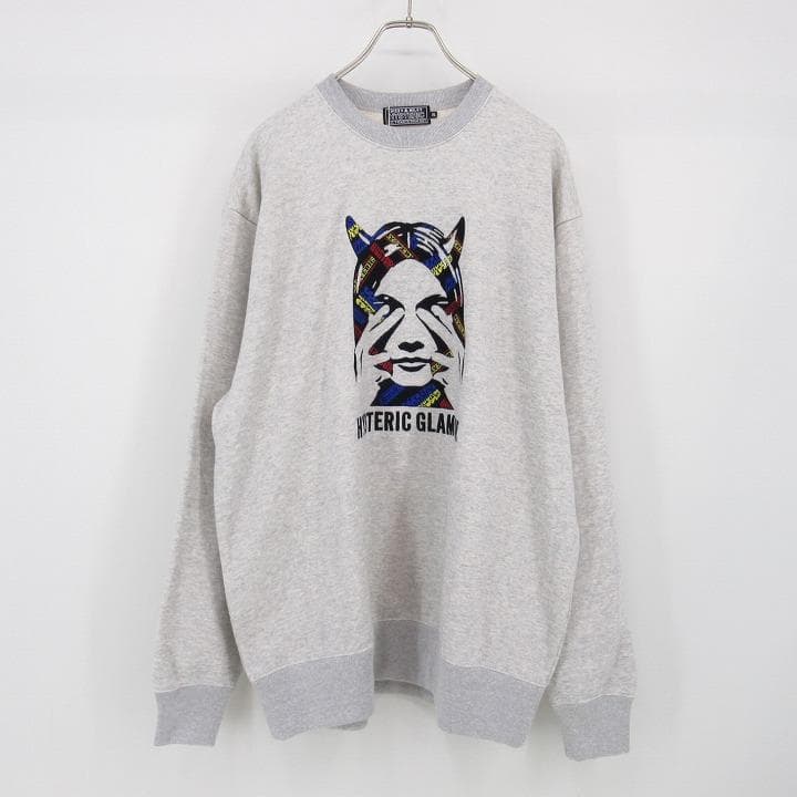 ☆タグ付き☆ヒステリックグラマー SEE NO EVIL刺繍 スウェット XL