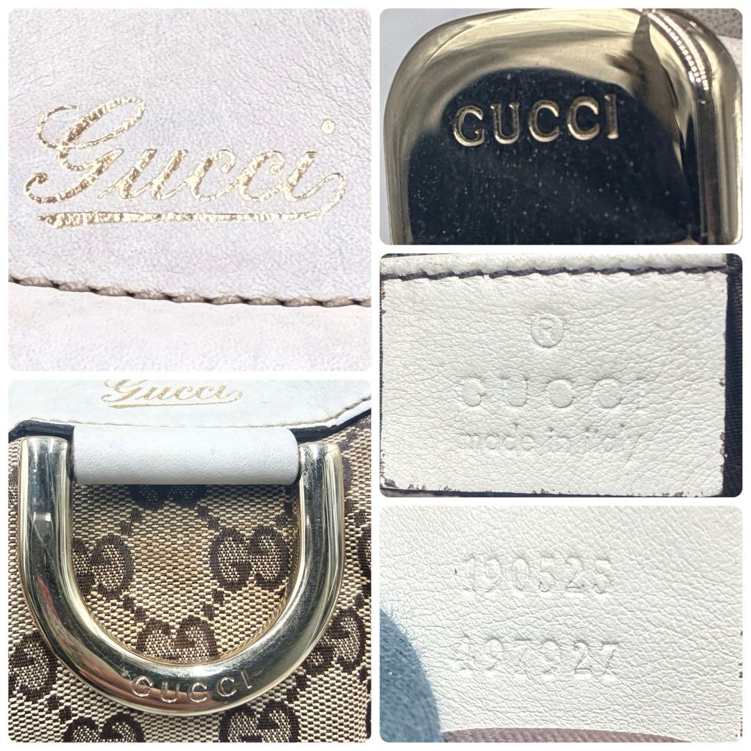 良品 グッチ アビー GGキャンバス ワンショルダー ハンドバッグ Y2K