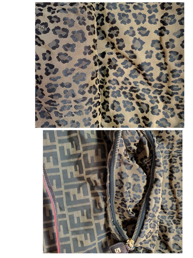 USED①フェンディFENDI☆ズッカ柄☆リバーシブルトートバッグ