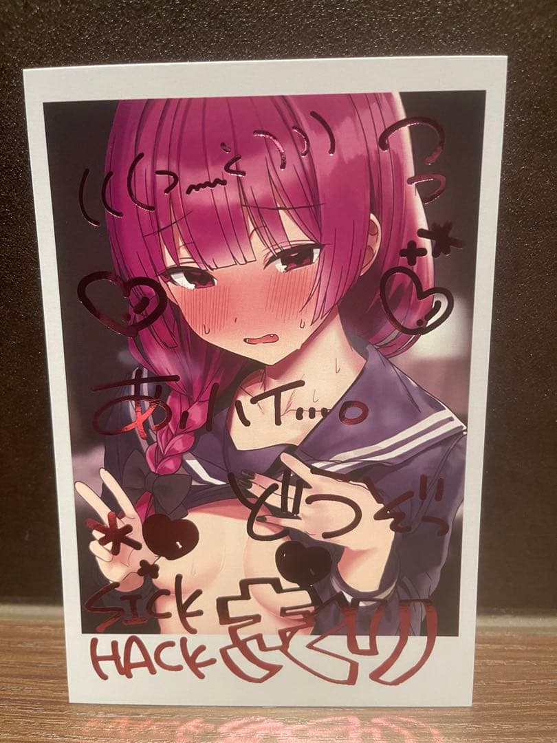 C107 ろうか ぼっちざろっく きくり チェキ風イラストカード 会場限定 C107 ろうか ぼっちざろっく 廣井きくり チェキ風イラストカード 会場