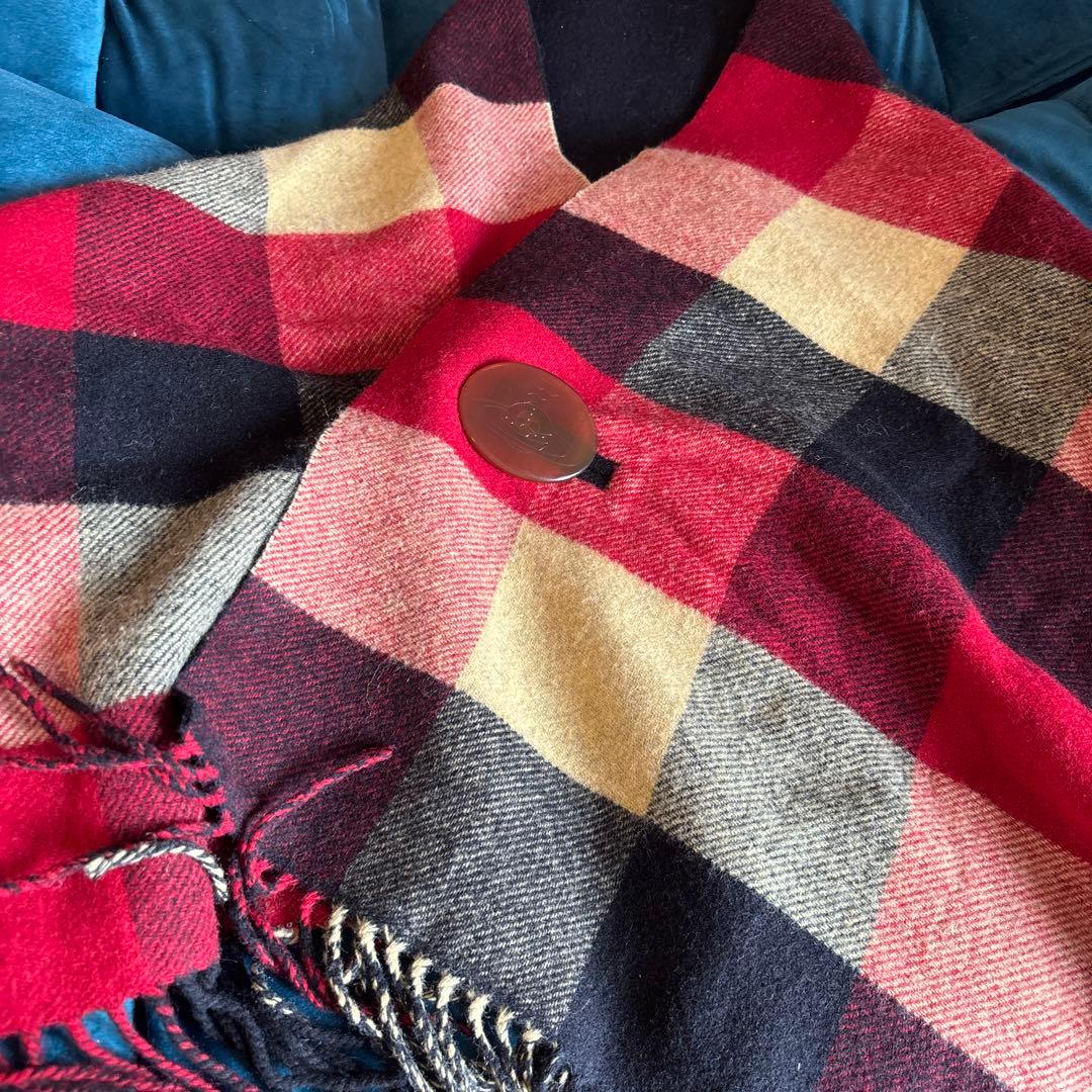 Vivienne Westwood チェック柄ウールストール - メルカリ