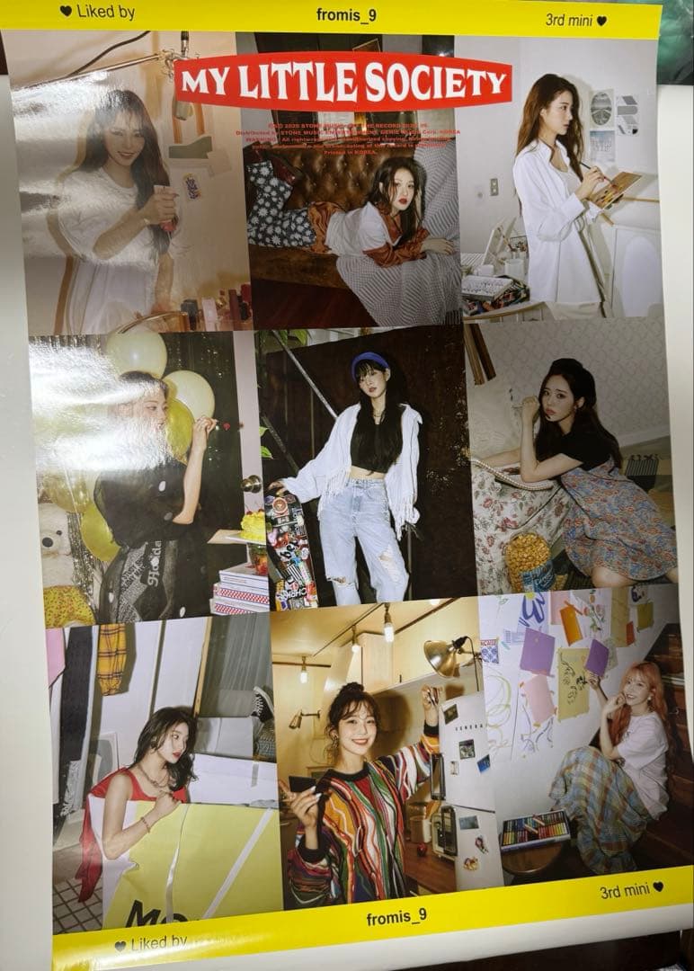 fromis_9 CD4種10枚 直筆サイン特典、フォトカード、ポスター付 - メルカリ