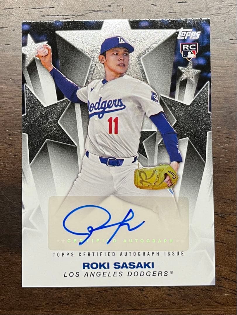 佐々木朗希2025 Topps Autograph RC直筆サインカード - メルカリ