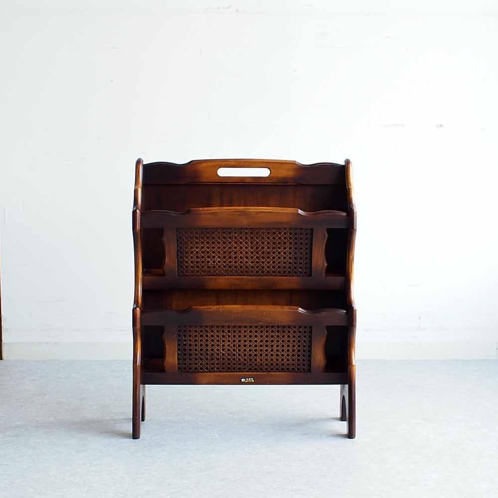 オールドカリモク コロニアル マガジンラック ZR24442 - メルカリ