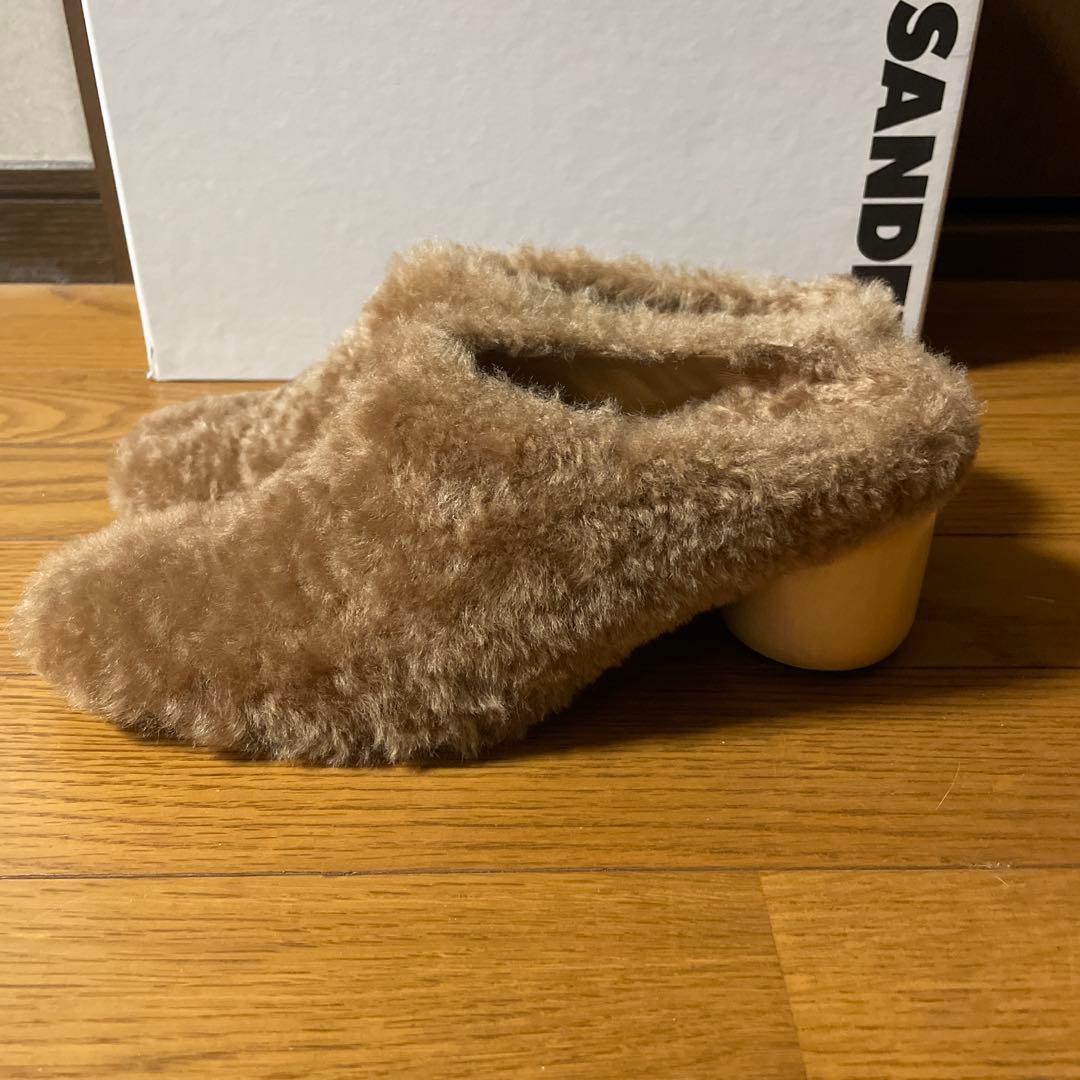 美品】JIL SANDER ⭐︎ ブラウンファーミュール 37 - メルカリ