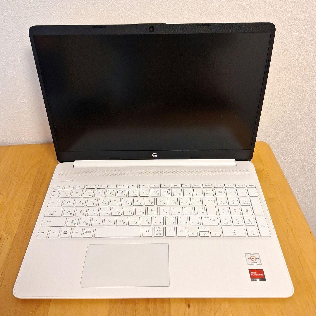 HP Laptop 15s-eq1xxx ノートパソコン ホワイト 充電器付
