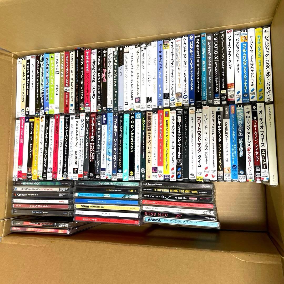 洋楽CD　110枚　まとめ売り　国内盤　ロック系中心 洋楽CD ロック まとめ売り 少し邦楽あり 50枚以上① - メルカリ