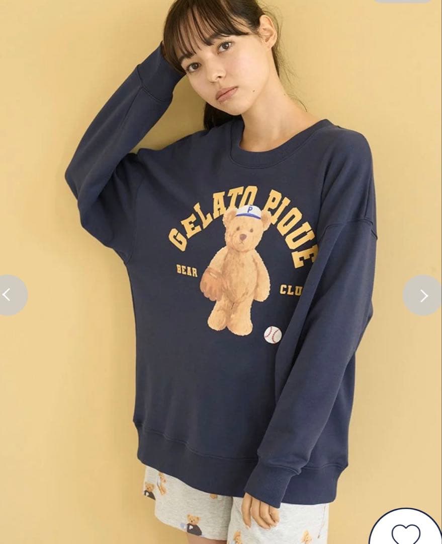 ジェラートピケ スポーティーベア裏毛プルオーバー HOMME】スポーティーベア裏毛プルオーバー(カットソー・Tシャツ