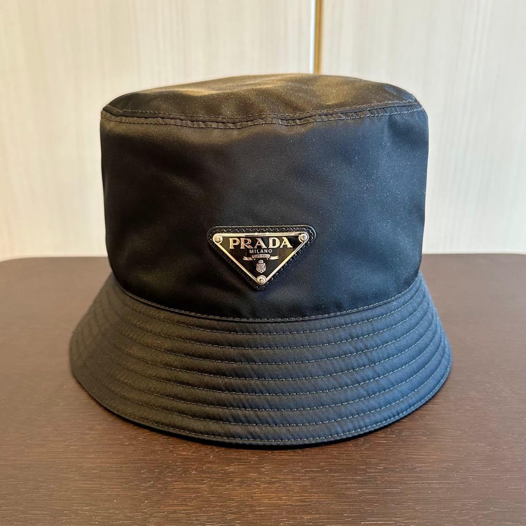 プラダ バケハ 帽子 PRADA バケットハット Mサイズ - メルカリ