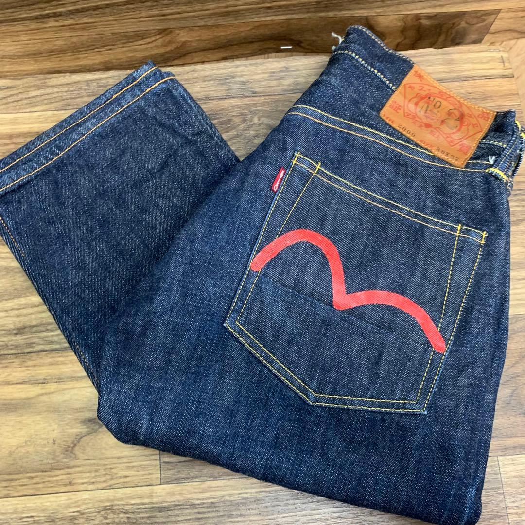 中古 EVISU No.2 LOT.2000 デニム かもめ ジーンズ 赤耳 - メルカリ