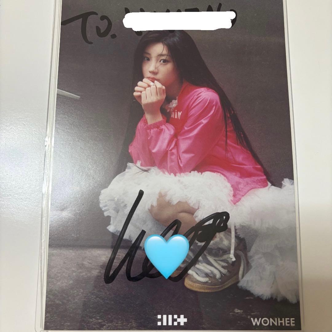ILLIT ウォンヒ WONHEE 直筆サイン入りポストカード - メルカリ