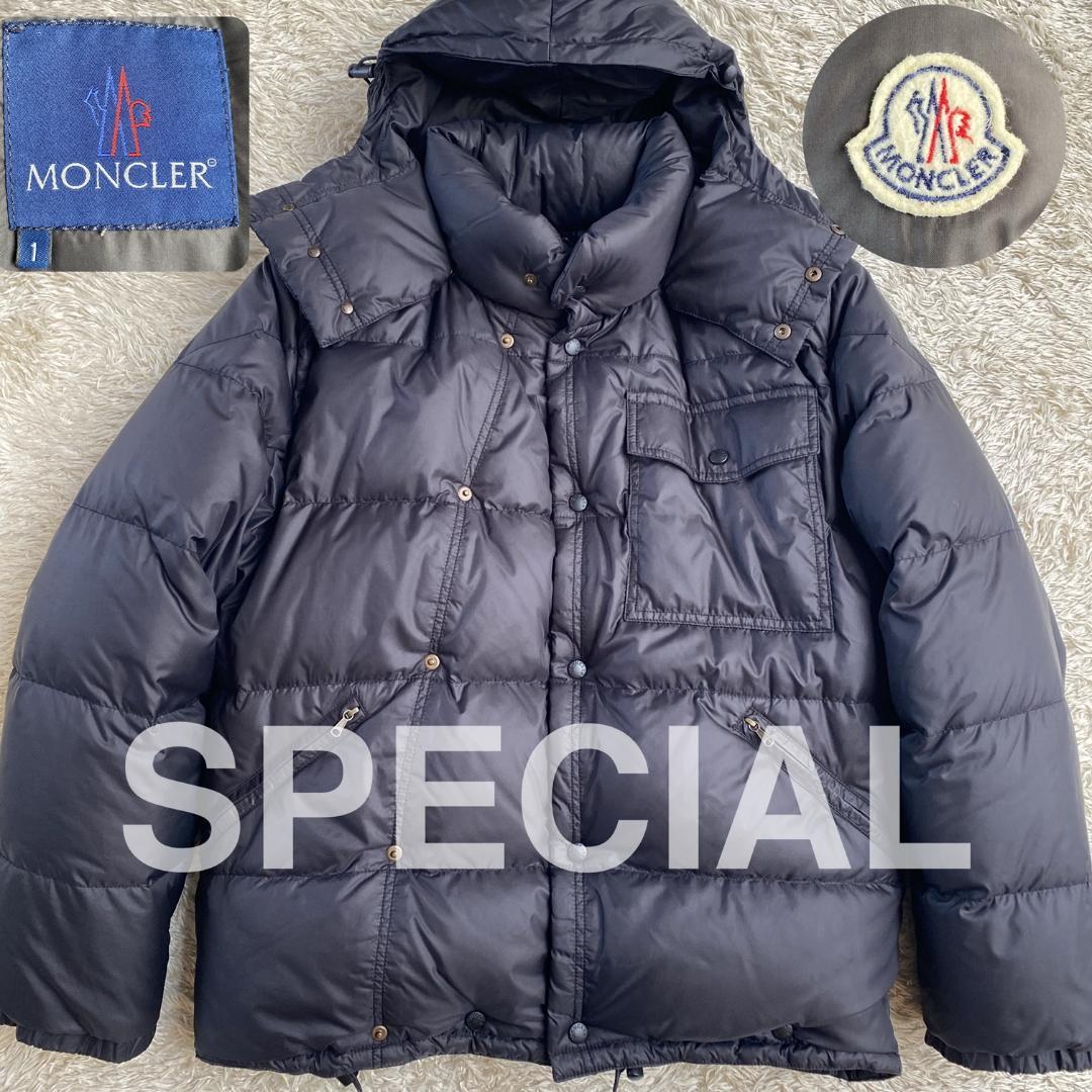 極美品 青タグ モンクレール カラコルム ブラック ダウン フランス製