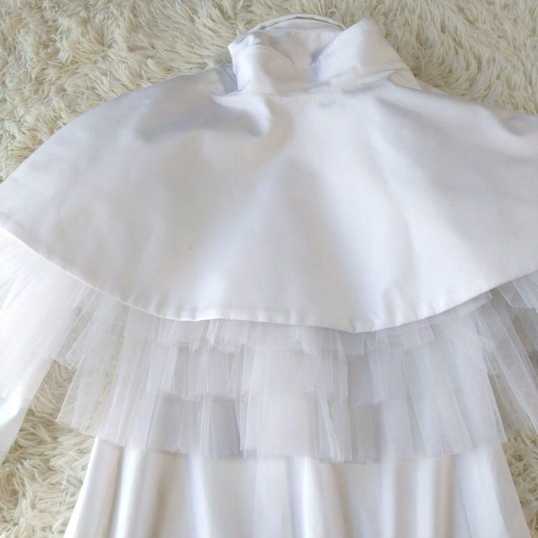 コムデギャルソン ロングシャツ ケープ チュール